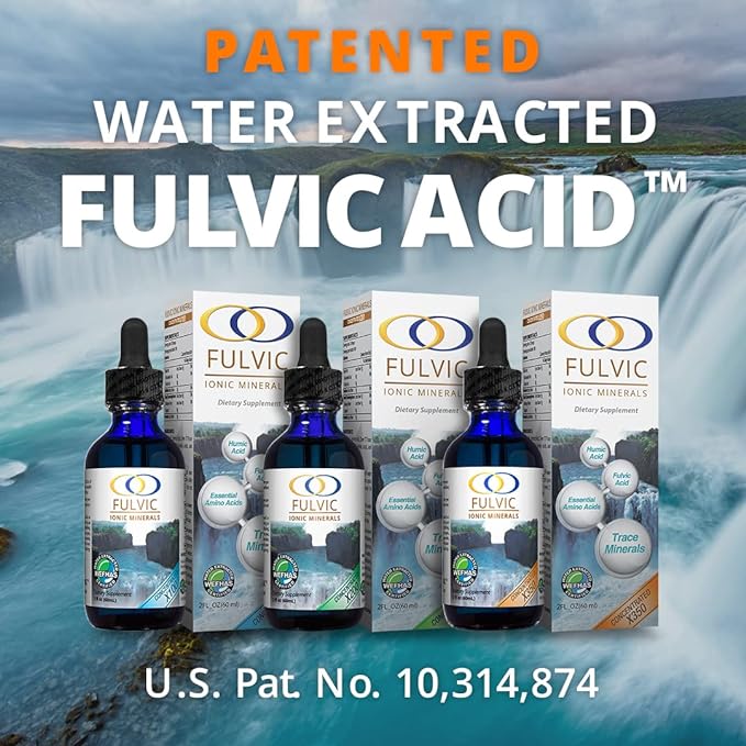 Optimally Organic Water Extracted Fulvic Ionic X350 - 8+ Month