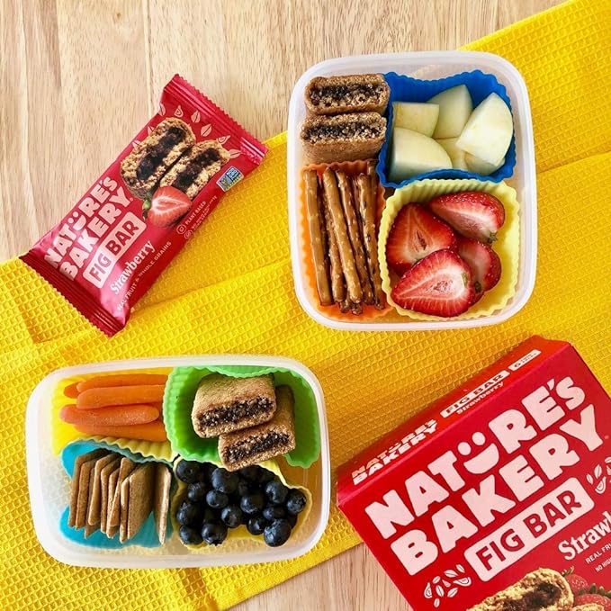 Nature's Bakery Whole Wheat Fig Bars, Real Fruit, Strawberry, 12 Twin packs