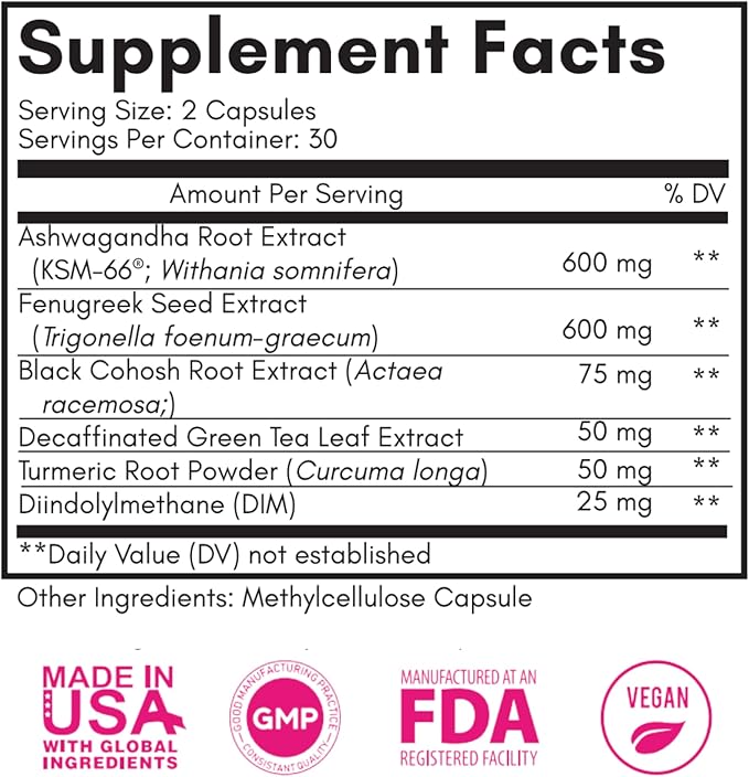 Wejoy Balance Menopause Supplements for Women (1 Bottle)