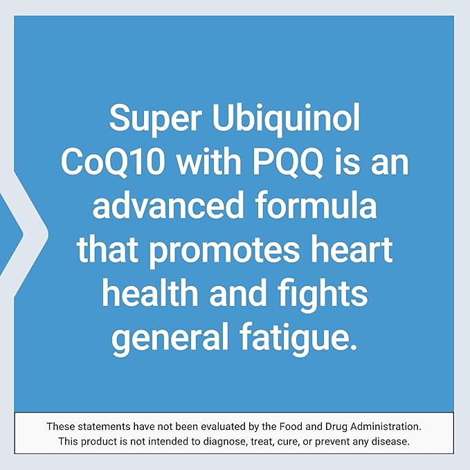 Life Extension Super Ubiquinol CoQ10 with PQQ, CoQ10, PQQ, shilajit, heart health, cellular energy support, 8x better absorption, gluten-free, 100 mg, 30 softgels