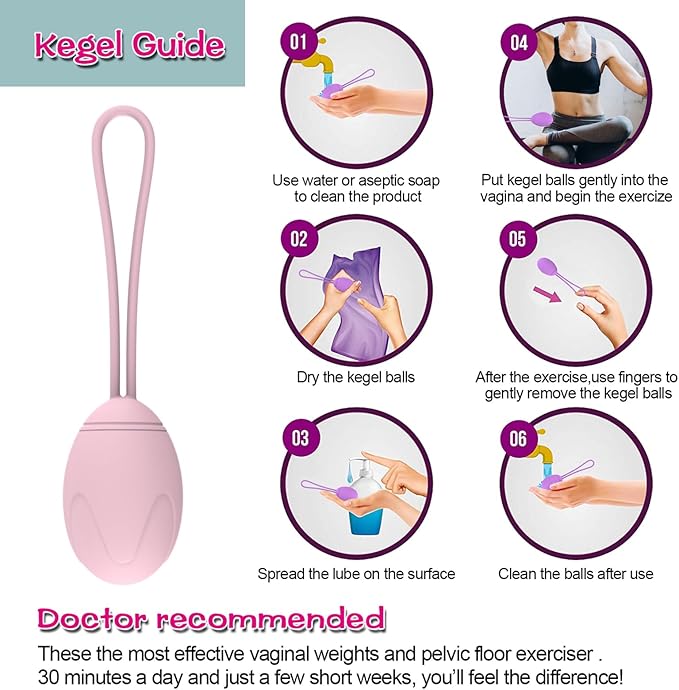 Kegel Exercise System for Massager of 5 Silicone