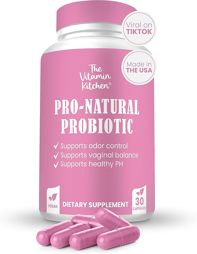 Vaginal Probiotics for Women- 5 Billion CFU Probiotic for pH Balance- Promote Healthy Vaginal Odor & Vaginal Flora- Non-GMO, Women's Vaginal Health Supplement (30 Servings)