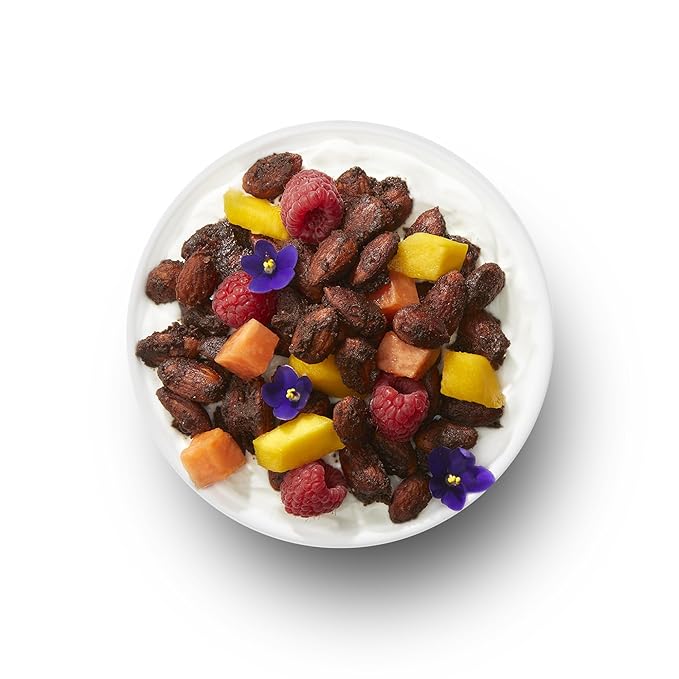 TGB Chocolate Almond Nut Bites, Keto Snacks, No Added Sugar, Gluten Free, Healthy Low Carb To Go, 0.85oz Bag (Pack of 6)