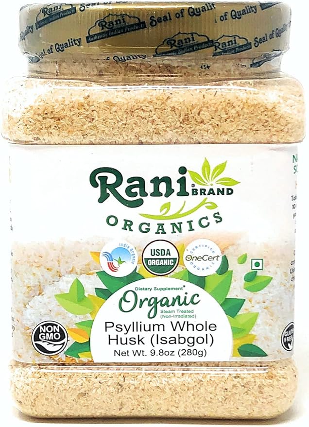 Rani Organics Psyllium Whole Husk Powder 9.8oz (280g) (280g) PET