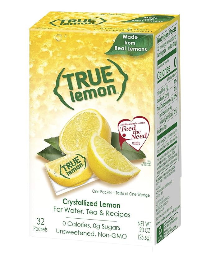 True Lemon, Lime, Orange & Grapefruit 32ct Boxes Sampler Pack (4 packs)