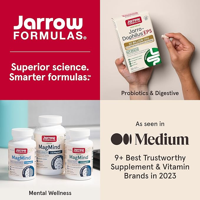 Jarrow Formulas Pantothenic Acid B5 500 B5 for 100 Veggie 100 Day