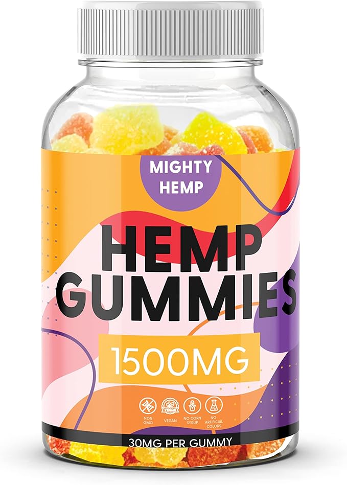 Organic Hemp Gummies 1 Pack High B2 Omega 3-6-9 Complex