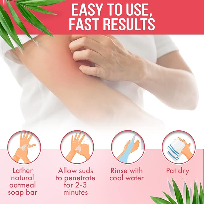Natural Fast Acting Itch Relief Soap Bar