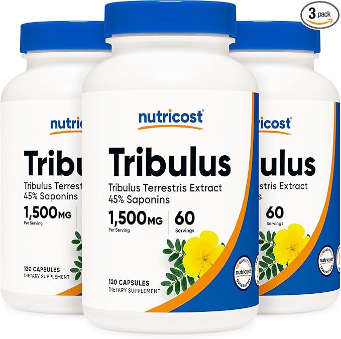 Nutricost Tribulus Terrestris Extract 750mg, 120 (3 Bottles)