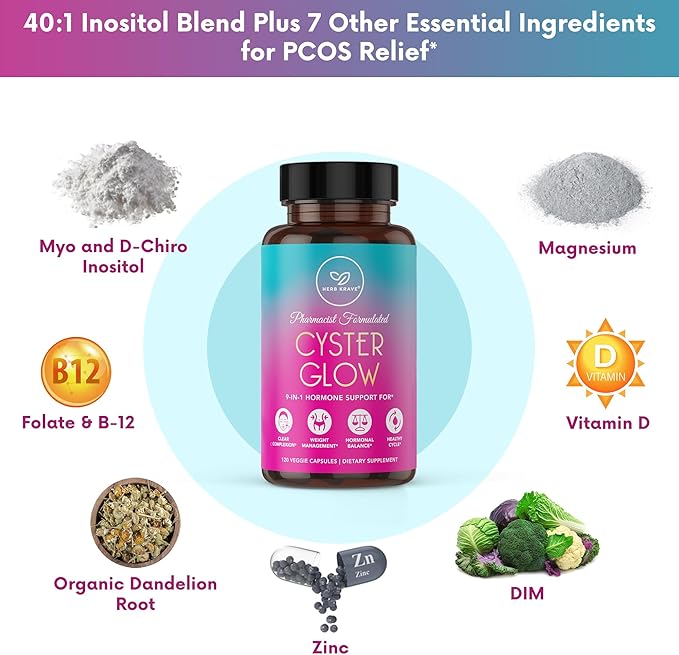 Cyster Glow Supplement 9-in-1 Premium 120 Veggie