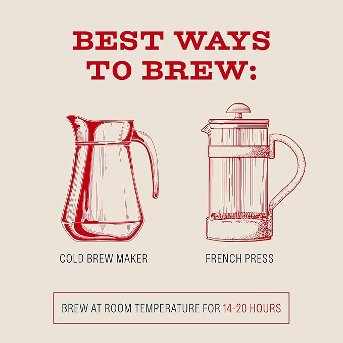 Bizzy Organic Cold Brew Coffee | Smooth & Sweet Blend | Whole Bean Coffee | Medium Roast | 100% Arabica | 5 LB