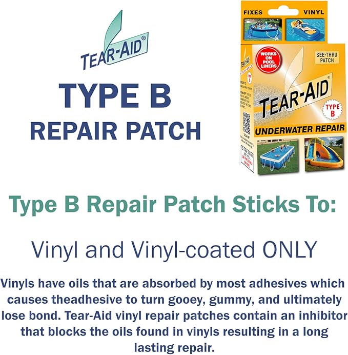 TEAR-AID Underwater Repair Kit, Type B