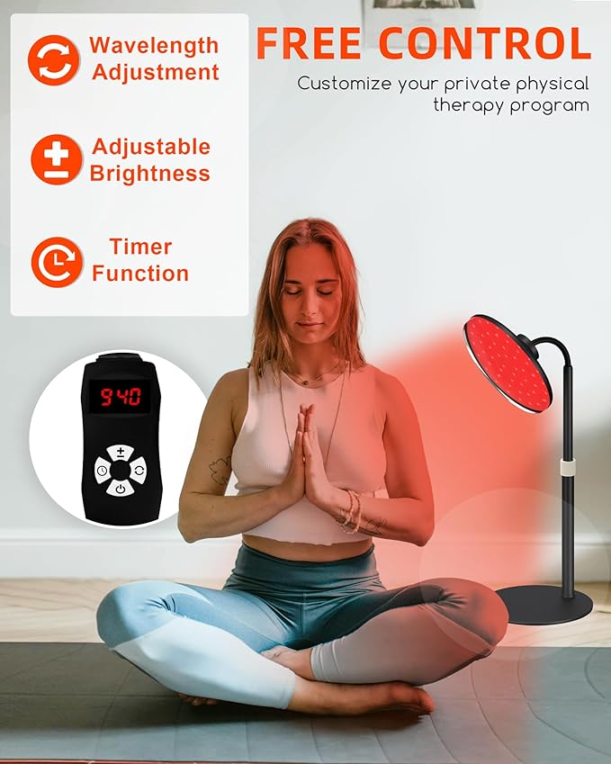 Red Light Therapy Lamp for Face- 120 LEDs, 590nm, 660nm, 660nm, 660nm+940nm 660nm+940nm -