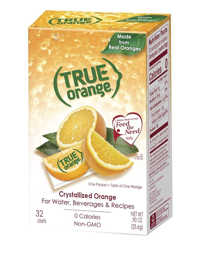 True Lemon, Lime, Orange & Grapefruit 32ct Boxes Sampler Pack (4 packs)