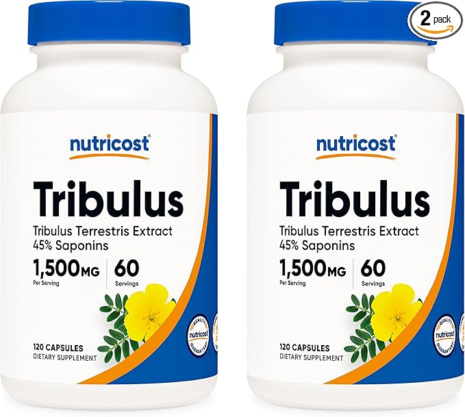 Nutricost Tribulus Terrestris Extract 750mg, 120 (2 Bottles)