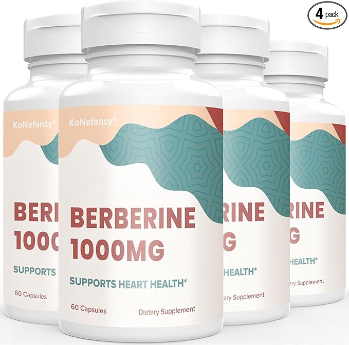 Berberine HCL Supplement 1000mg, High Absorption 60 Count 4)