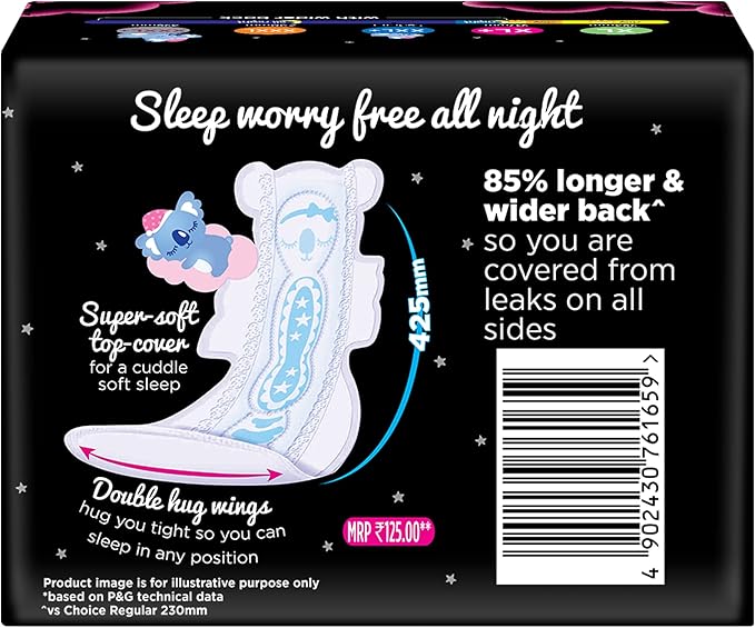 Whisper Bindazzz Nights Koala Soft Sanitary 4 Napkins