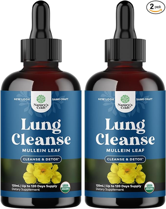 USDA Organic Mullein Leaf Drops 2 Pack