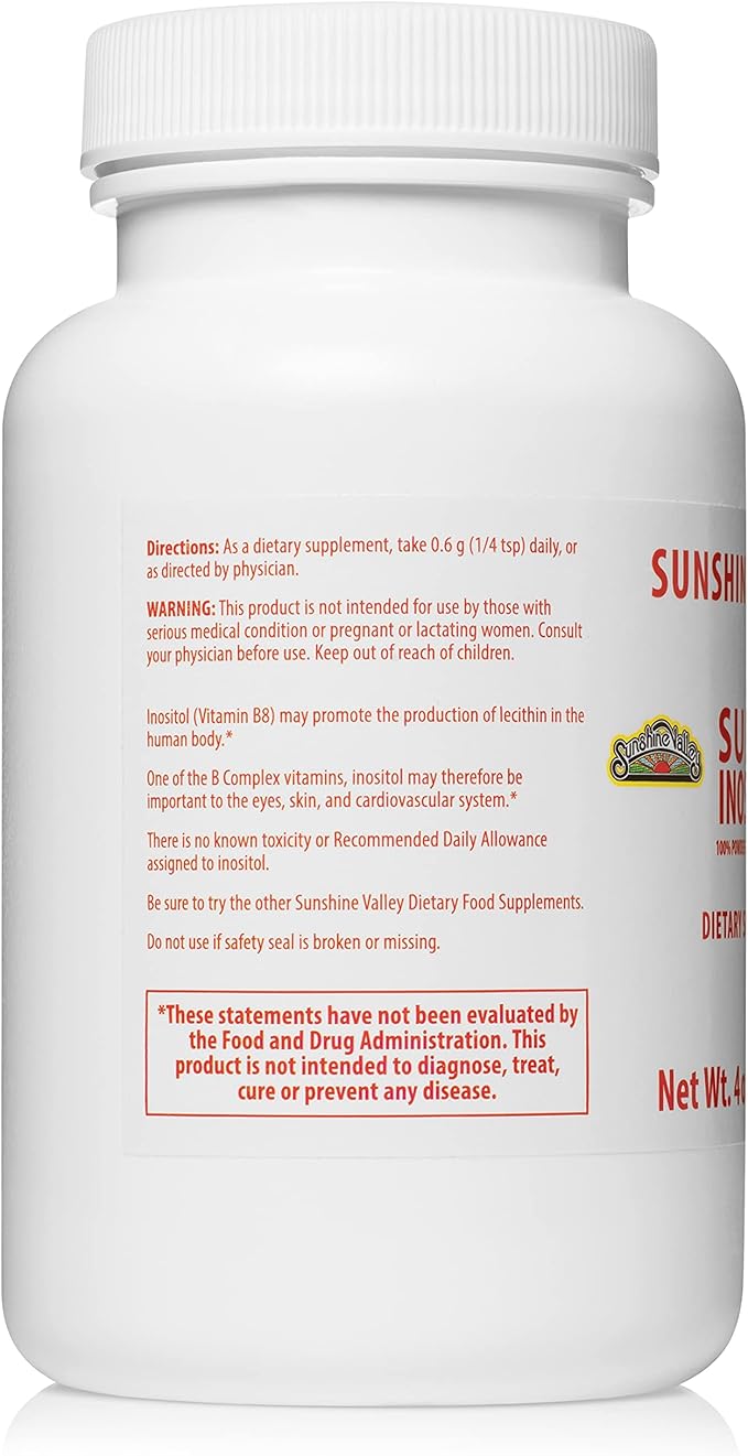 Super Inositol, Vitamin B8 Powdered Dietary 4 oz