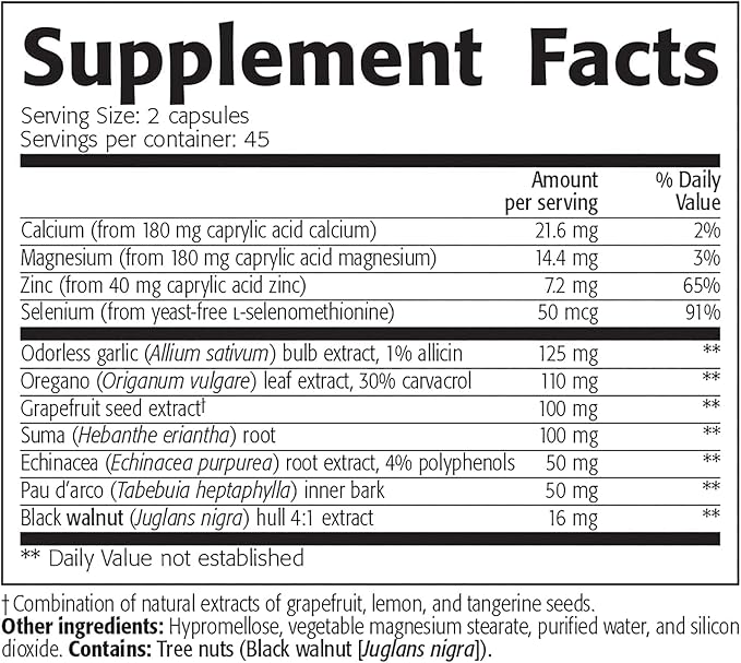NEW ROOTS HERBAL Candida Stop Support 90 Capsules