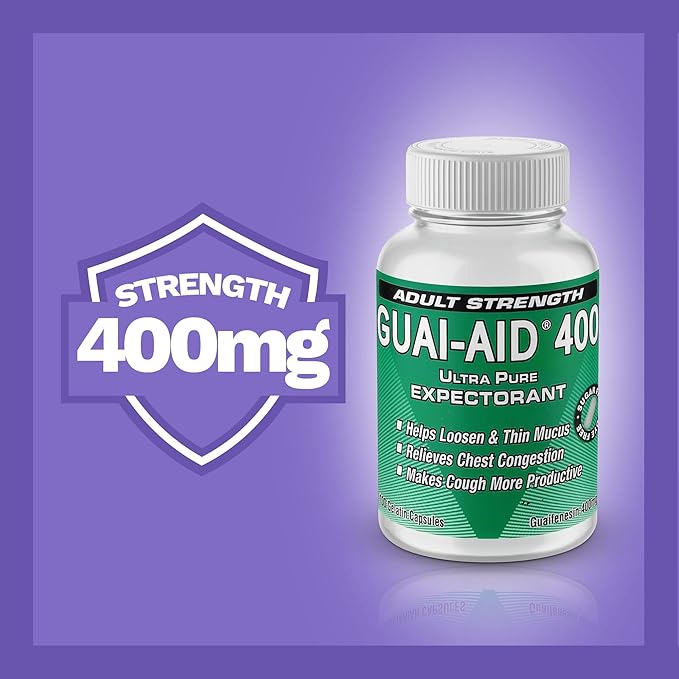 400 400mg, dye-Free Fast Acting Mucus 400 caplets)