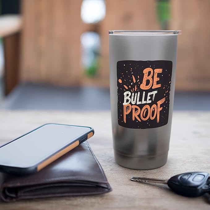 Nice Be Bulletproof Costume for Boys and Girls Stainless Steel Insulated Tumbler