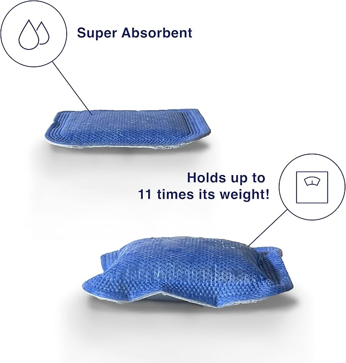 MedVance Super Absorbent Dressing, Non-Adhesive Pads 1st/2nd Degree 5 dressings (6"x6" Bandage, 5"x5" Absorbent