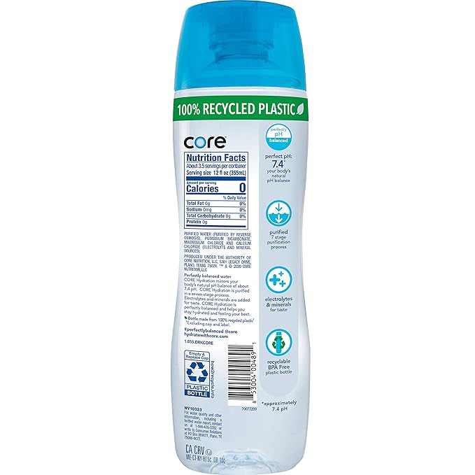 Core Hydration Perfectly Balanced Water, 1.3 L bottle (Pack of 12)