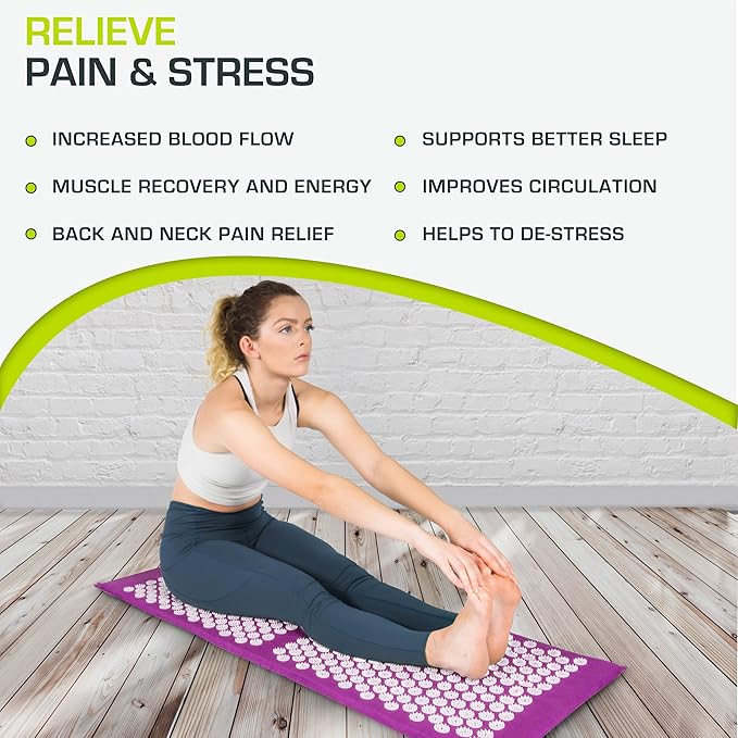 ProsourceFit Acupressure Mat and Pillow Set