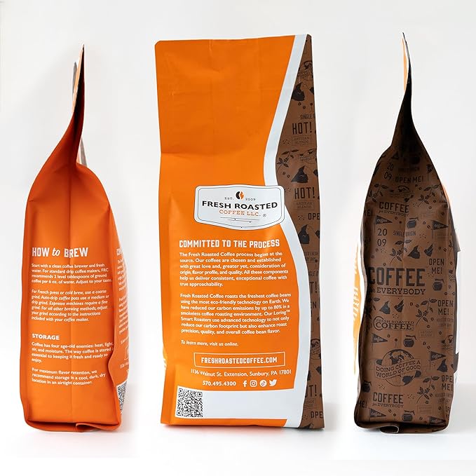 Fresh Roasted Coffee, Tanzanian Peaberry, 2 lb (32 oz), Light Roast, Kosher, Whole Bean