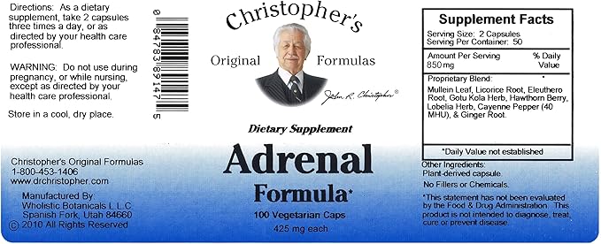 Dr. Christopher's Adrenal Formula for Stress Support