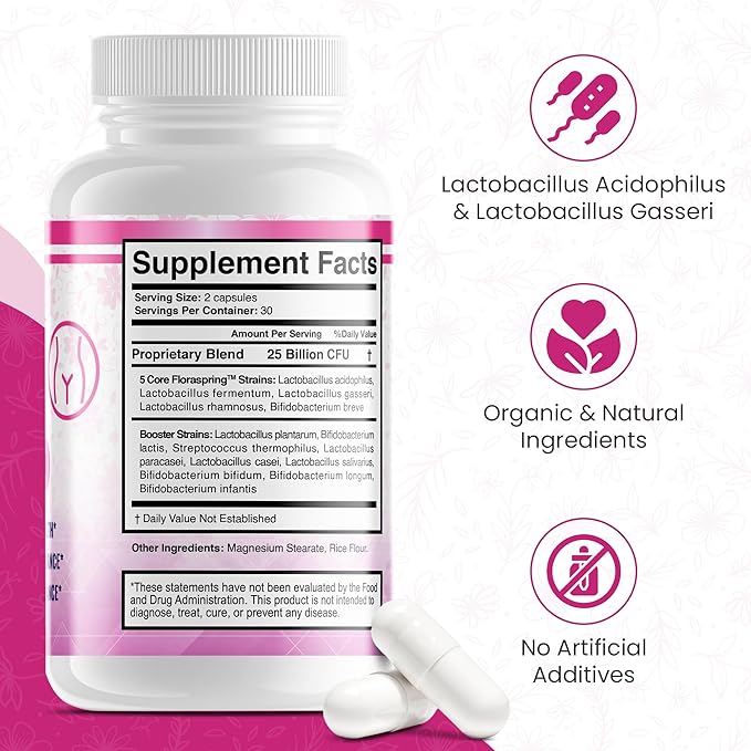 Perfect Yoni Female Vaginal Probiotics 60 Capsules