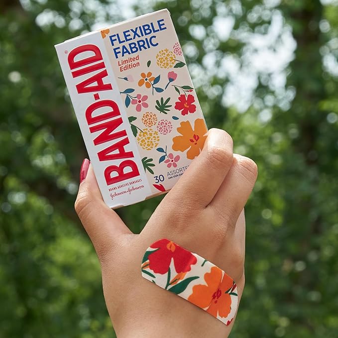 Band-Aid Brand Flexible Fabric Adhesive Bandages, 30 ct