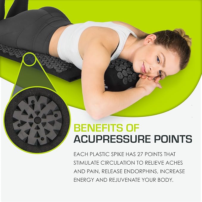 ProsourceFit Acupressure Mat and Pillow Set