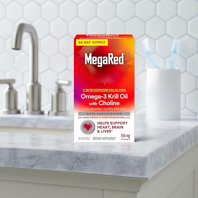 MegaRed Krill Oil 750mg Omega 3 1 Dr 80 Softgels (1)