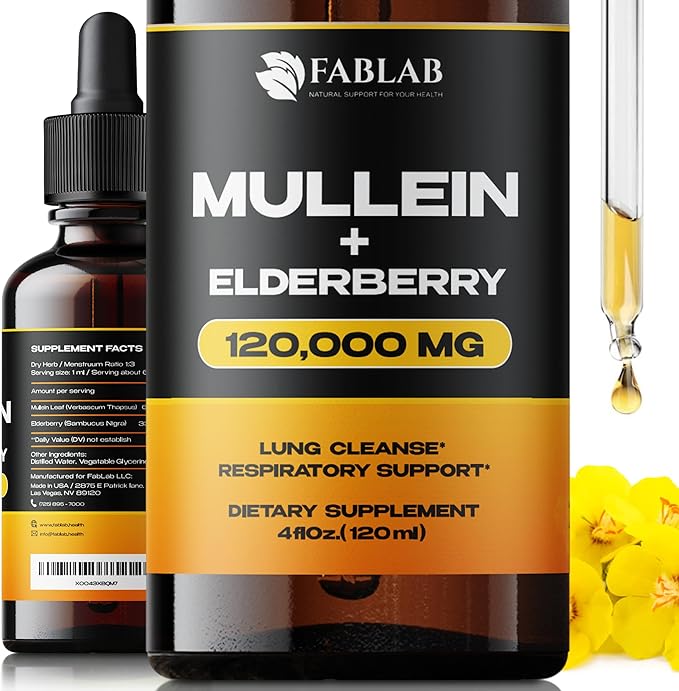 Mullein Leaf Extract with Elderberry 4