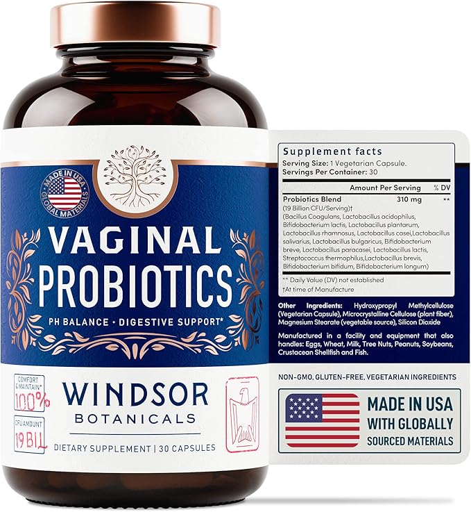 Vaginal Probiotics for Women 19Bil CFU 30 Capsules