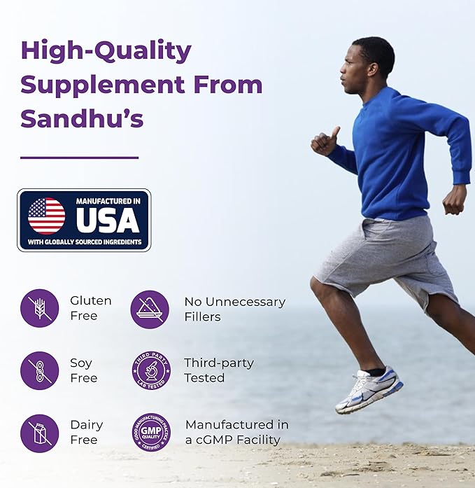 Sandhu's Quercetin with Bromelain 1000mg Per 120 Count 2) Vegetarian