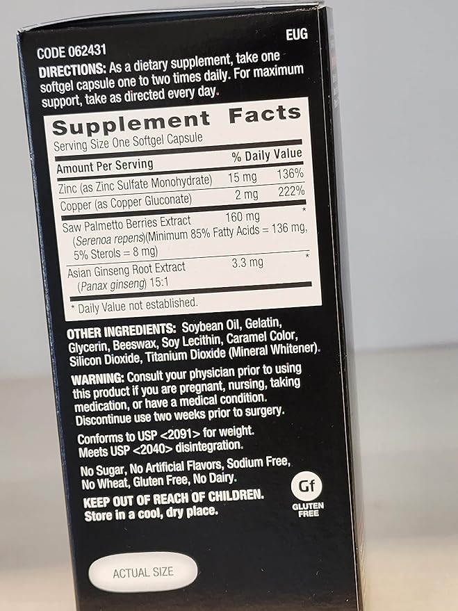 GNC Men's Ultra Saw Palmetto Formula, 120 Softgels, Supports Normal Prostate Function