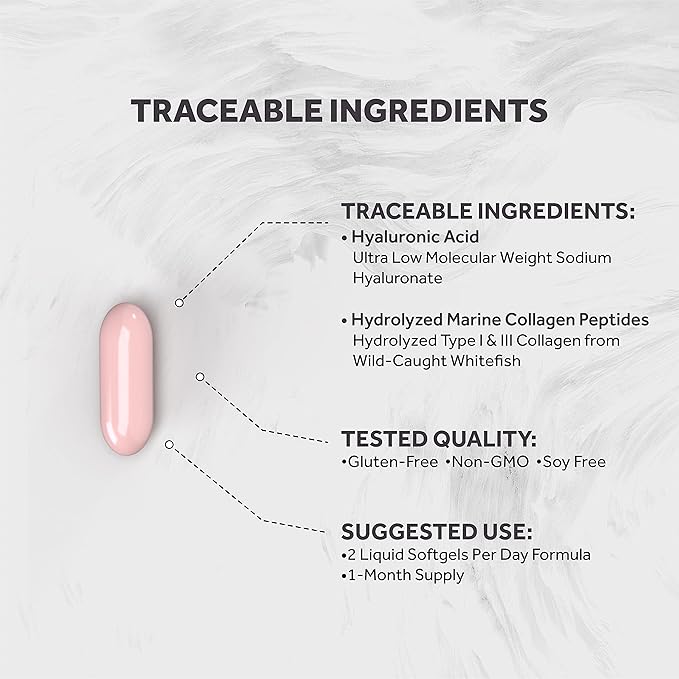 Naturalis Hyaluronic Acid 200mg, 10x Better 60 Softgels