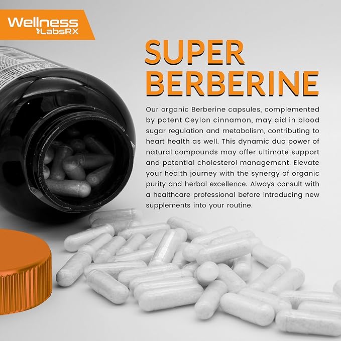 Berberine Supplement 15,000mg 120 Capsules