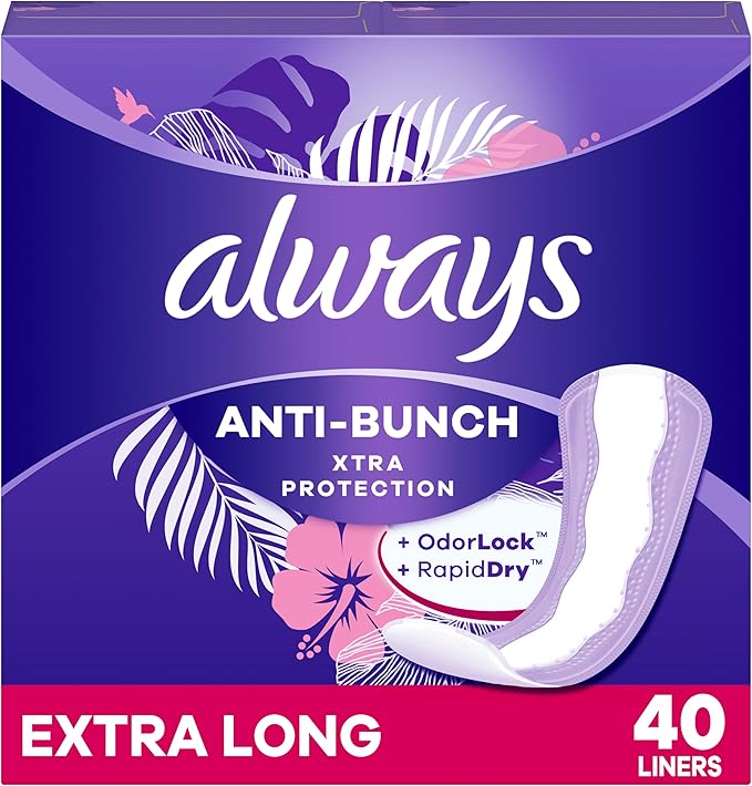 Always Anti-Bunch Xtra Protection Daily Liners 40 Count