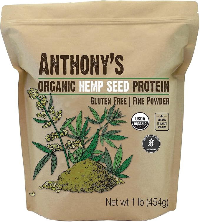 Anthony's Organic Hemp Seed Protein, 1