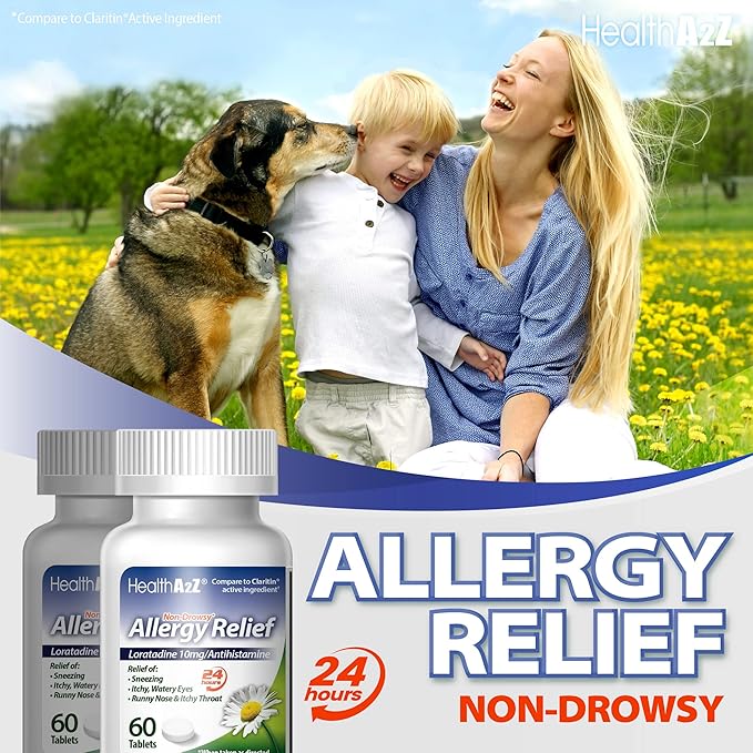 HealthA2Z® Allergy Relief 10mg | |24-Hours Allergy (60 Tablets)