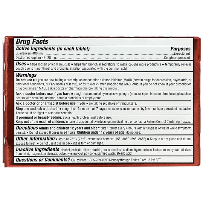 Xpect Mucus Relief, Thins and Loosens 2-Pack of 20 Tablets