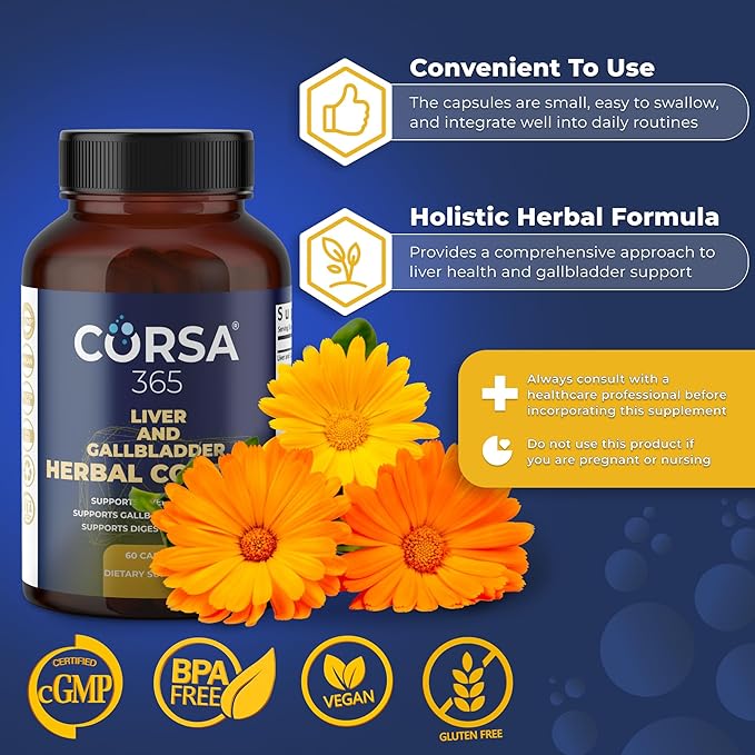 Liver Health and Gallbladder Support Formula 60 Capsules