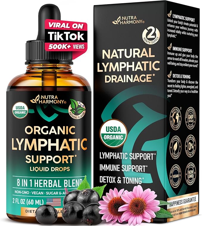 USDA Organic Lymphatic Drainage Supplement 2 fl