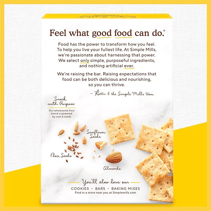 Simple Mills Almond Flour Crackers, Fine 4.25 Ounce 4)