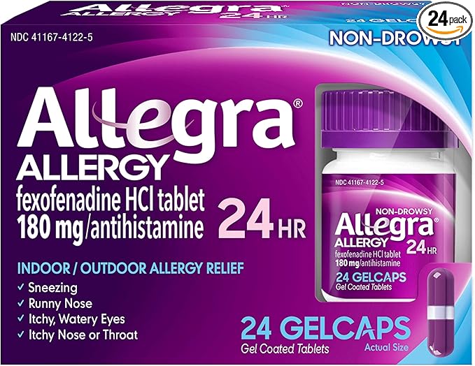 Allegra Allergy Gelcaps 24 Gelcaps per