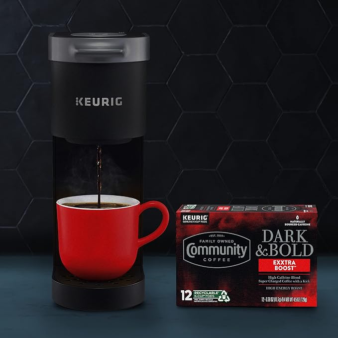 Community Coffee Dark & Bold Exxtra Boost 96 Count Coffee Pods, Compatible with Keurig 2.0 K-Cup Brewers, 24 count (Pack of 4)